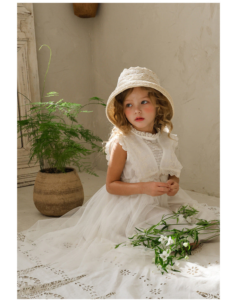 Lace Tulle Dress 刺繍 チュールワンピース【mh0012975】