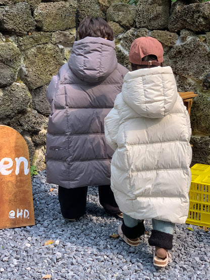 ダウンジャケット ロングコート フーディベンチコート【mh0011653】
