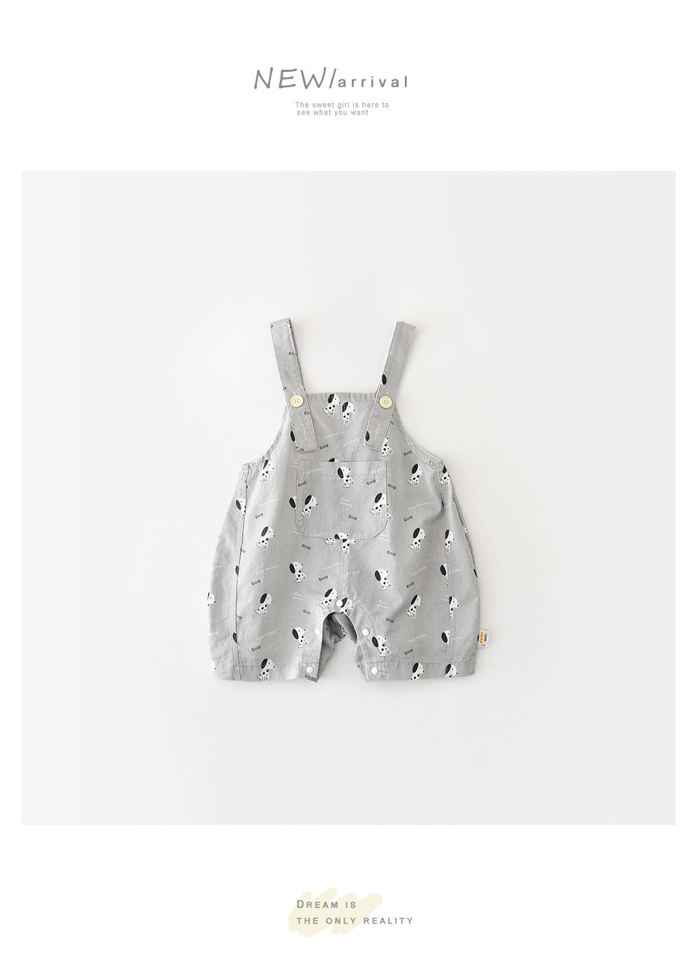 Puppy Graphic Overalls
