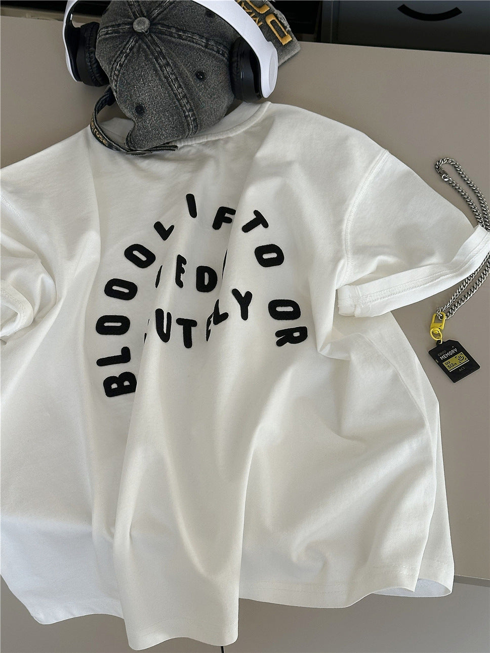 Graphic Cotton Tee バックロゴプリント 半袖Tシャツ【mh0012953】