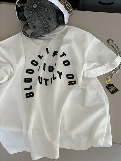 Graphic Cotton Tee バックロゴプリント 半袖Tシャツ【mh0012953】