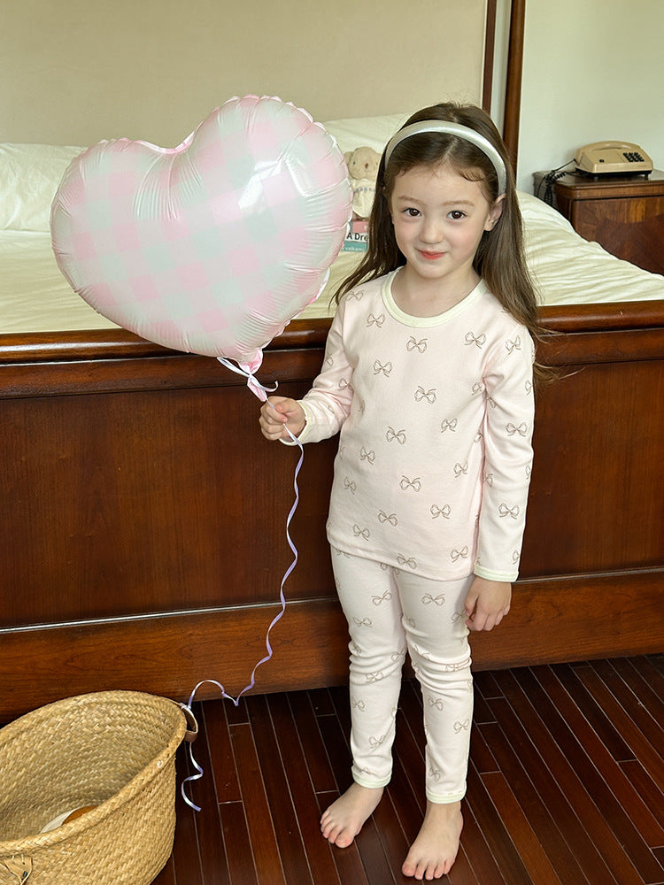 Long Sleeve Printed Pajama Set 長袖 プリント パジャマ セット【mh0012244】