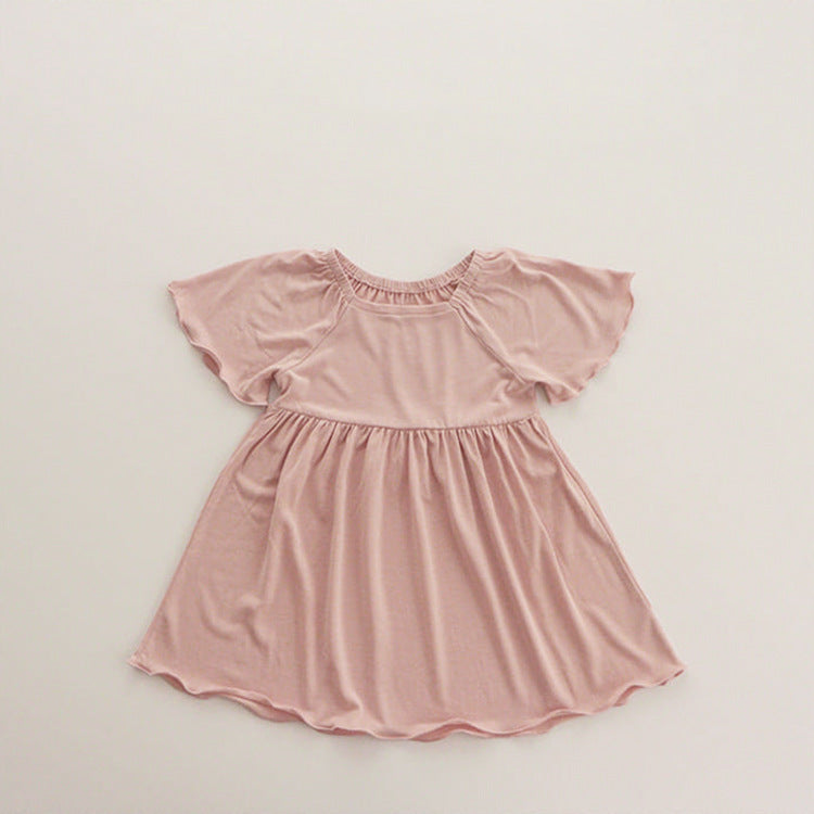 Soft Modal Flare Sleeve Dress [mh0012625]