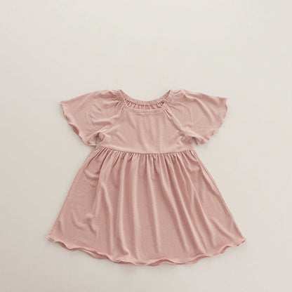 Soft Modal Flare Sleeve Dress [mh0012625]