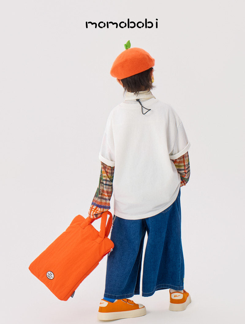 Flower Print Denim Cropped Pants フラワー デニムパンツ【mh0013001】