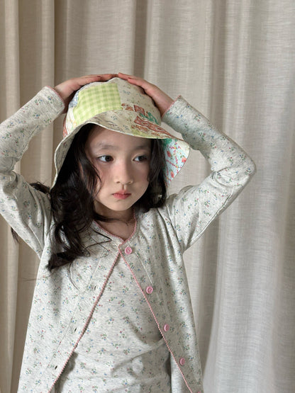 yummy&rocky | Floral Cotton Cardigan Pants 花柄 コットン カーディガン パンツ【mh0020169】