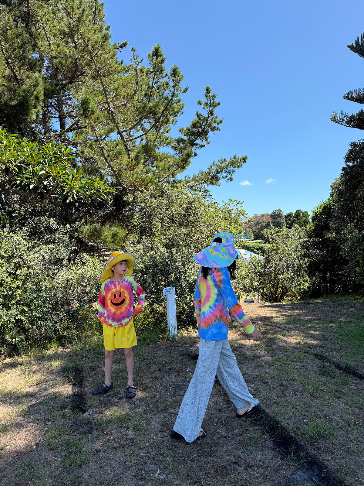 yummy&rocky | Tie Dye Smiley Cotton Long Sleeve T-Shirt [mh0020168]