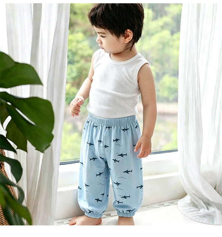 Fruit Print Cotton Pants アニマル＆フルーツ ロングパンツ【mh0013045】