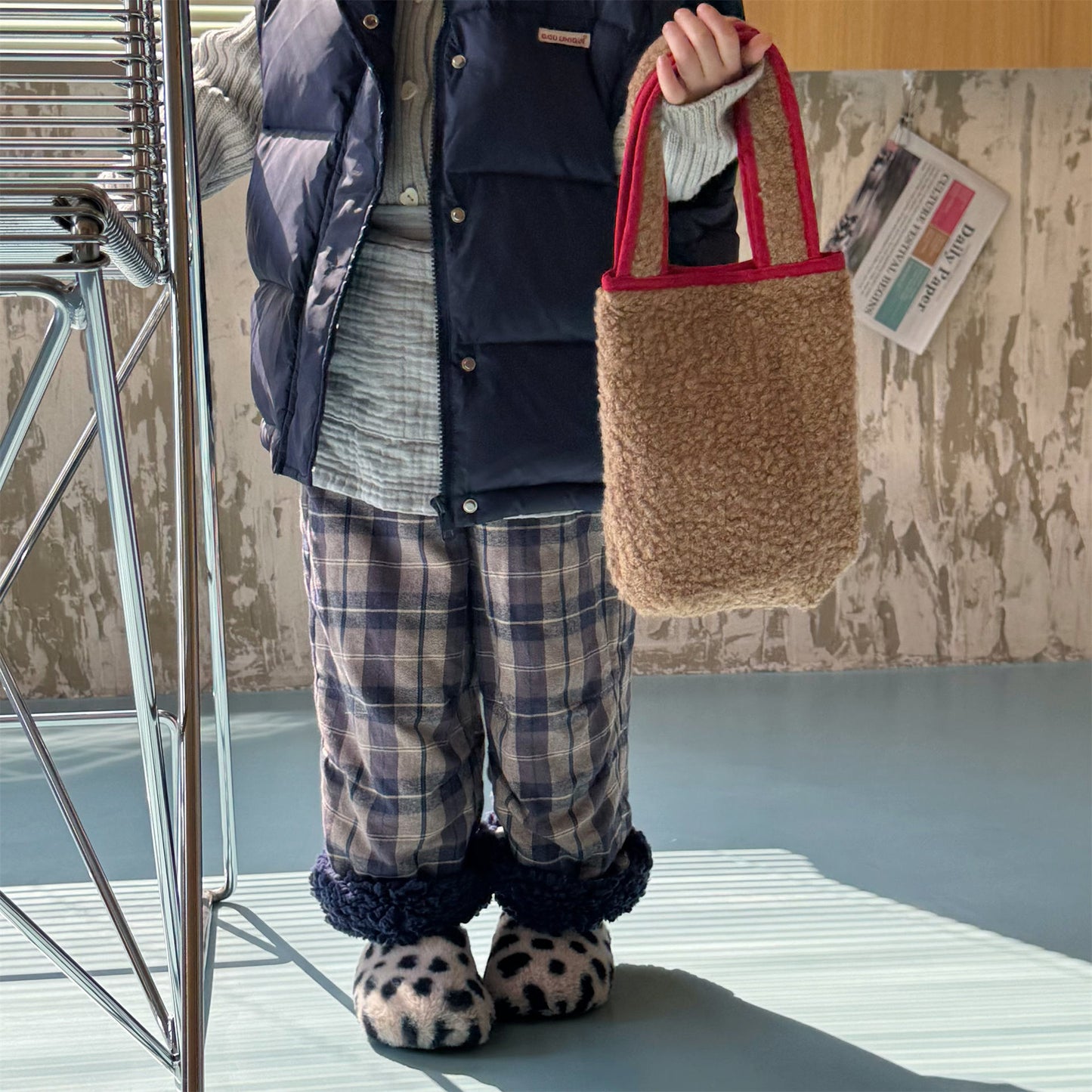 コーデュロイパンツ 裏ボア 裾ボア ゆったり ワイドパンツ ボトムス【mh0011606】