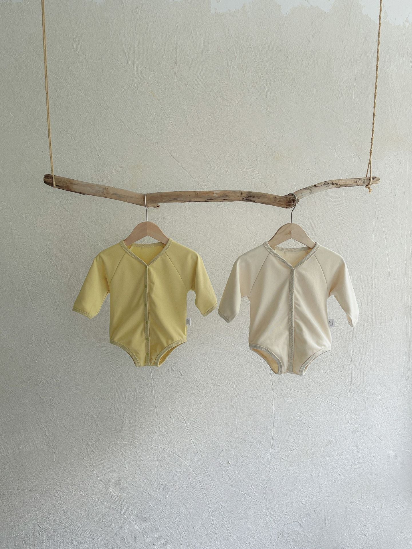 Waffle Knit Romper with Bonnet ワッフル 長袖 ロンパース ボンネット【mh0012676】