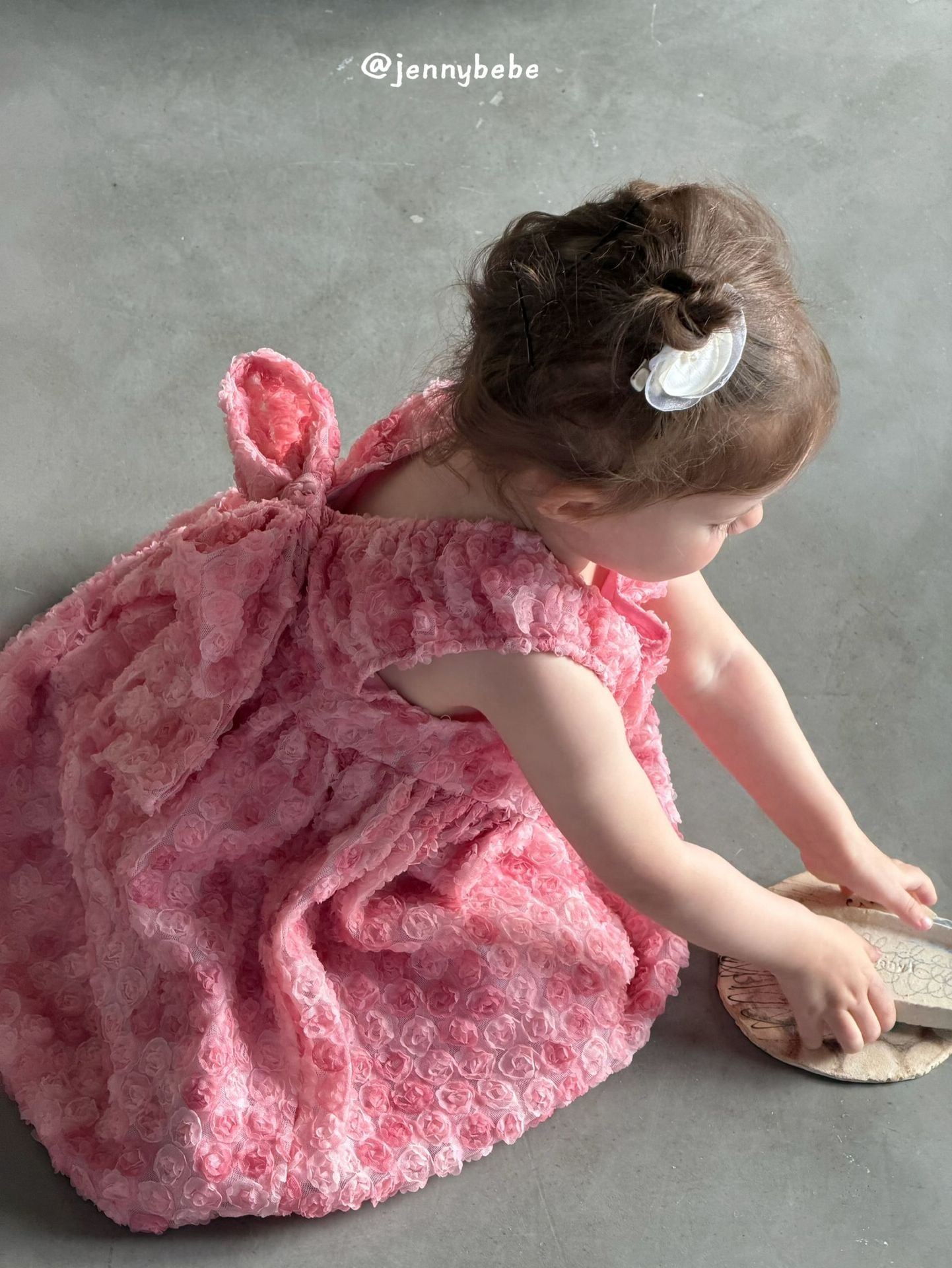 Rose Mesh Sleeveless Princess Dress 立体 ローズ チュール ワンピース【mh0012544】