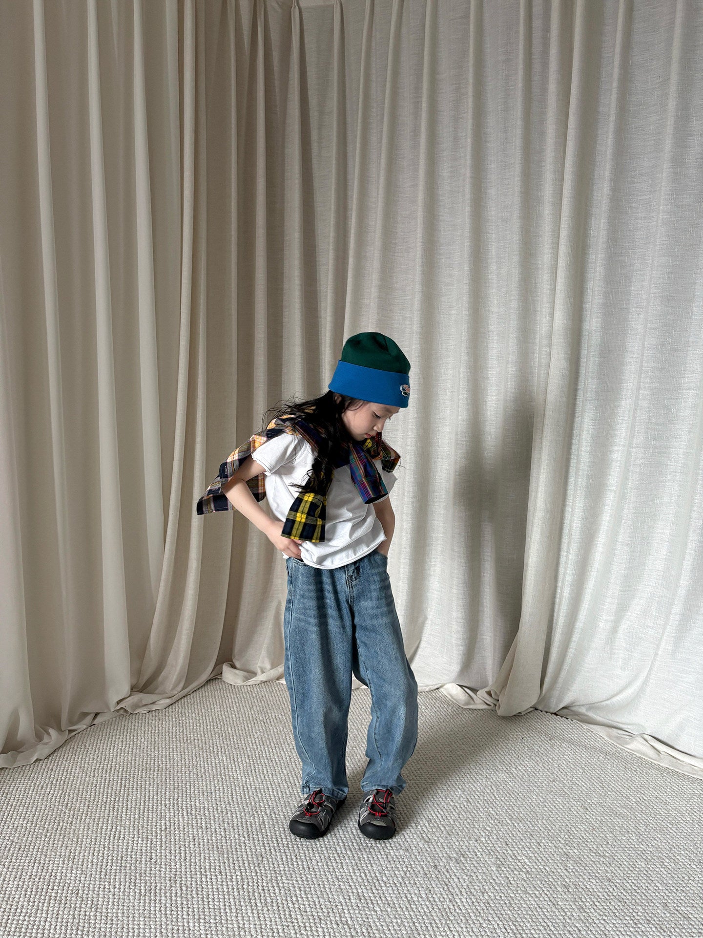 yummy&rocky | Cotton Raw Edge T-shirt コットン 半袖Tシャツ【mh0020174】