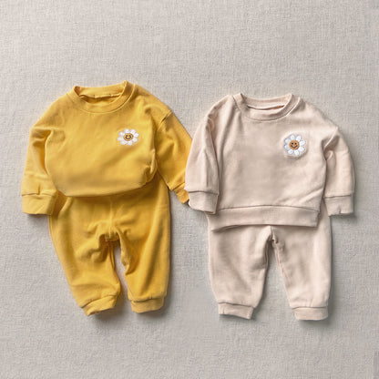Flower Patch Fleece Sweatshirt Set