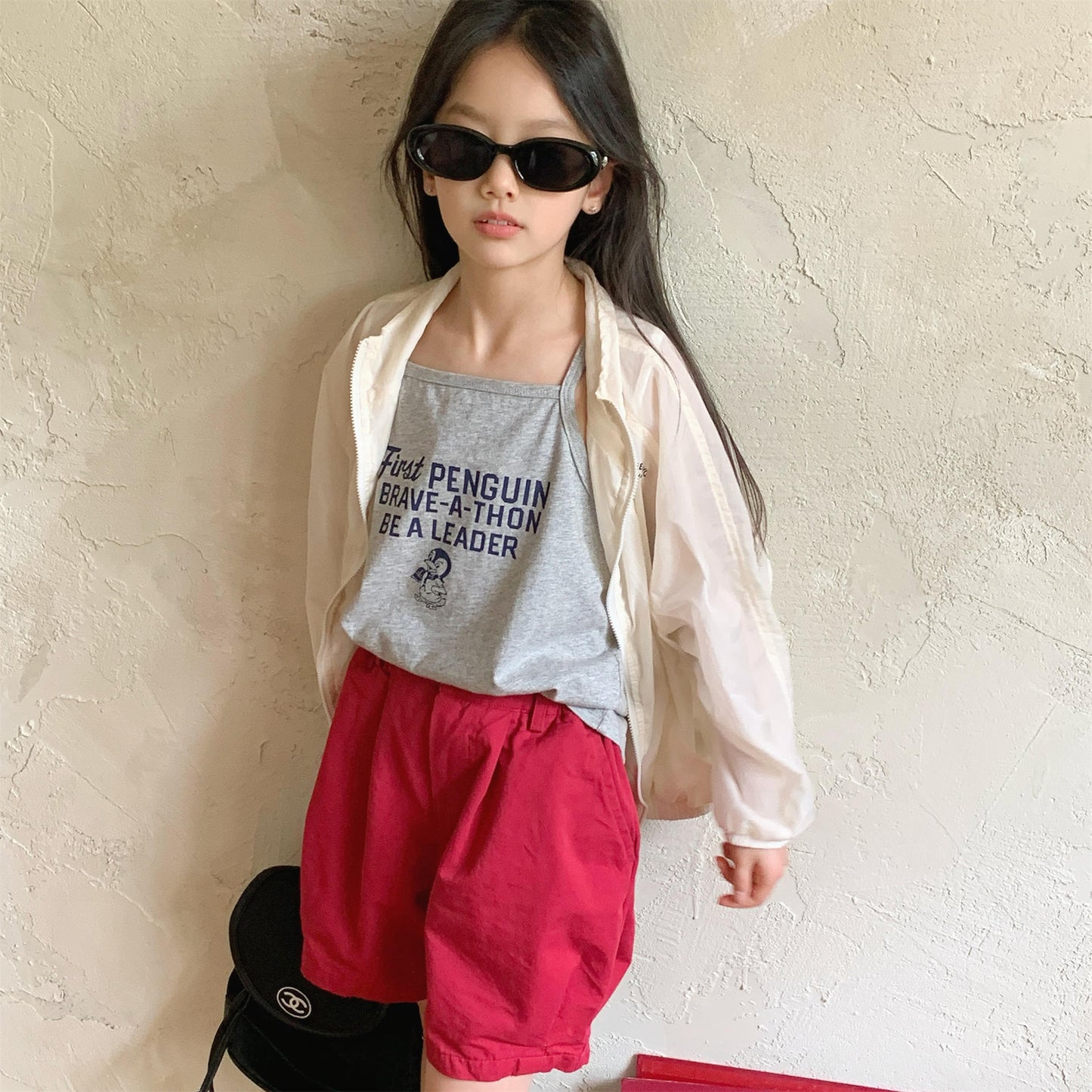 Pennant Patch Graphic Cotton Shorts ワッペン ショートパンツ【mh0012650】