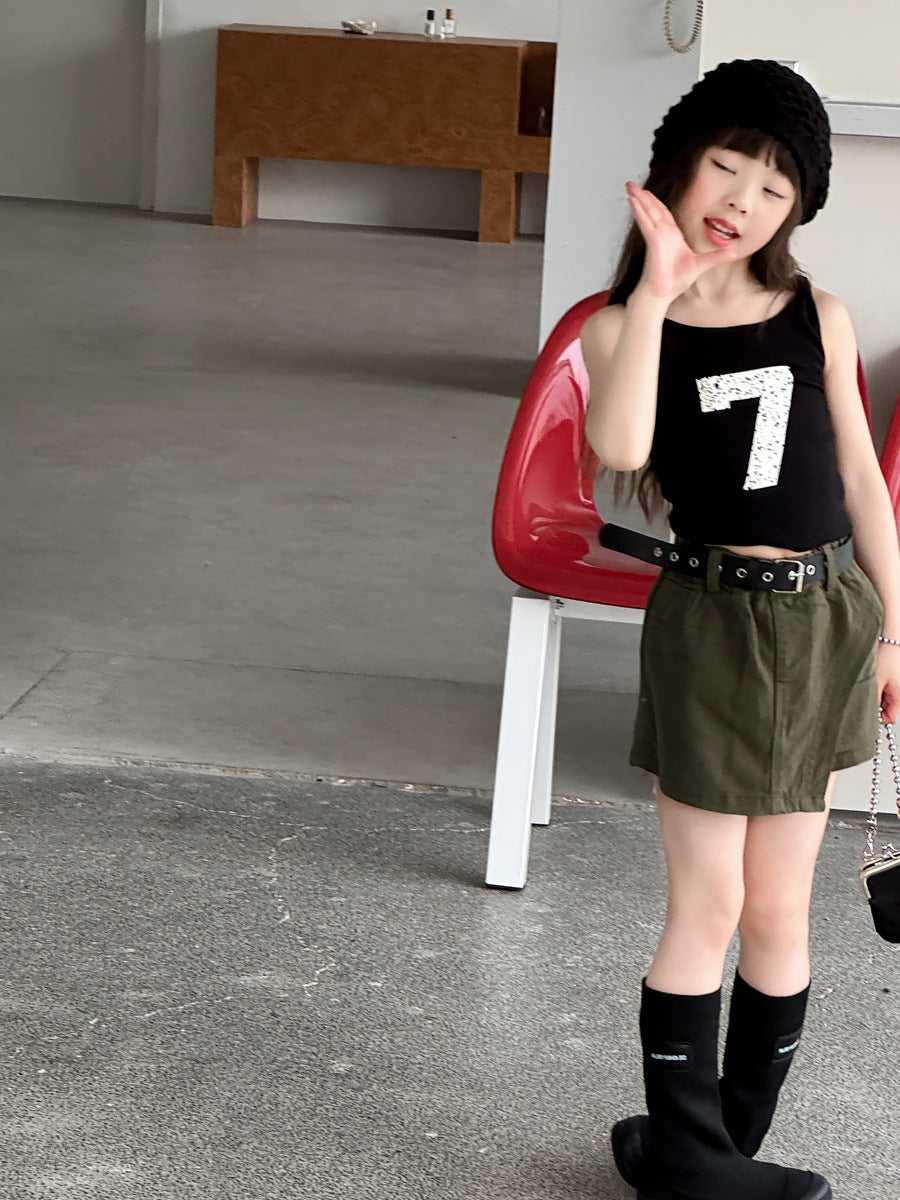 Asymmetry Mixed Media Shorts アシンメトリー キュロットパンツ【mh0013066】