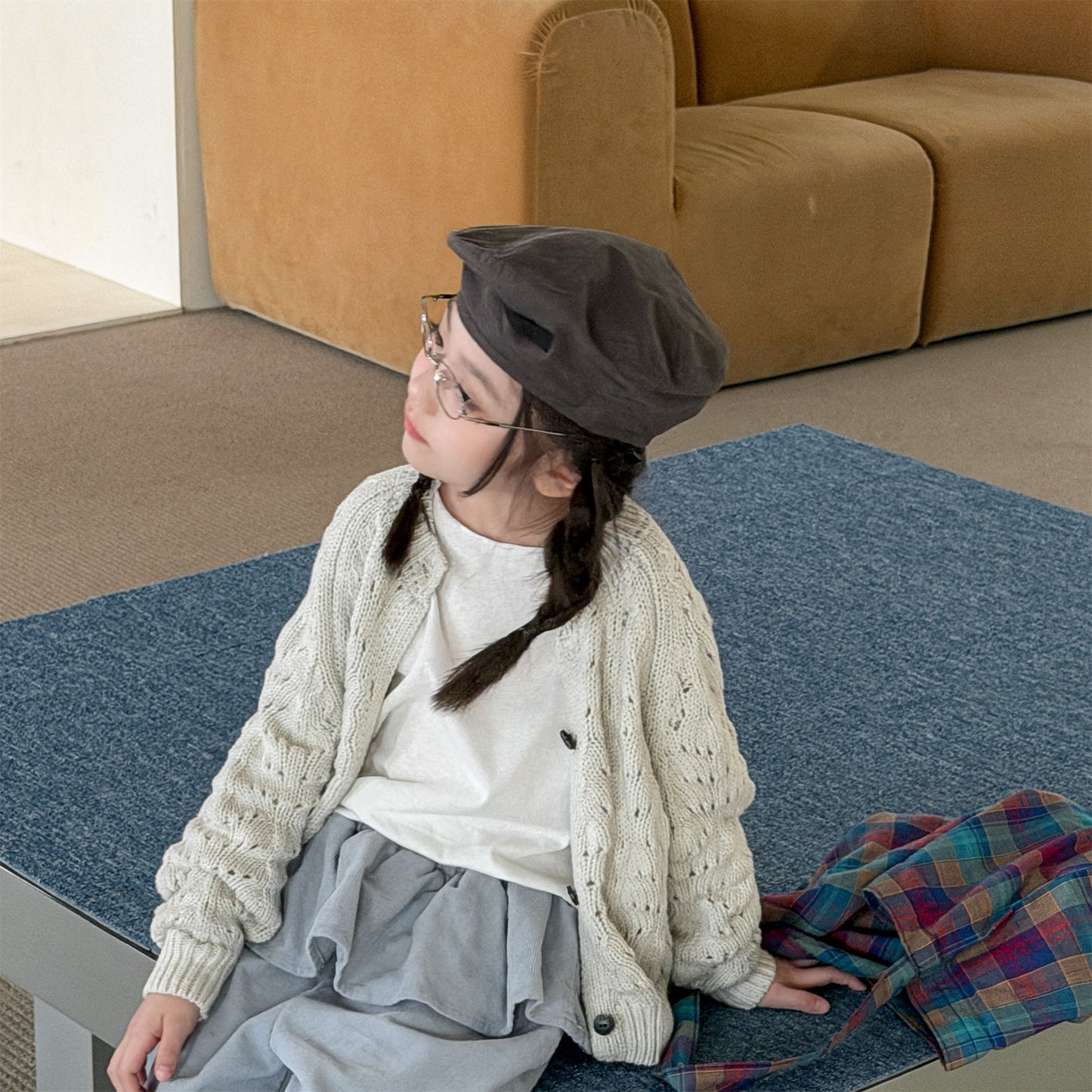 Kids' Openwork Long-Sleeve Knit Cardigan [mh0014055]