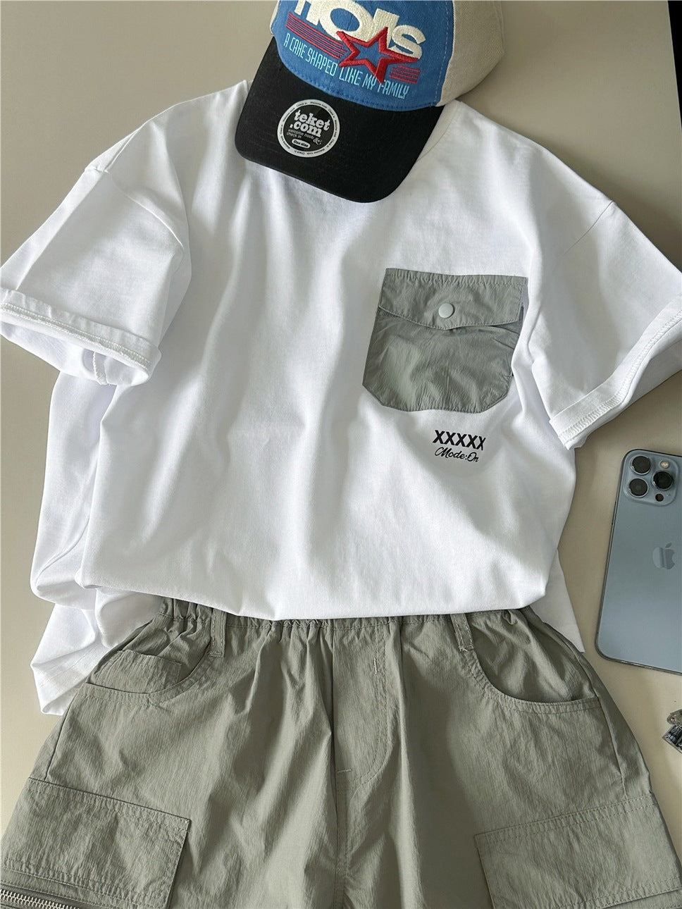 Mountain Graphic Pocket T-shirt マウンテンプリント 半袖Tシャツ【mh0012950】