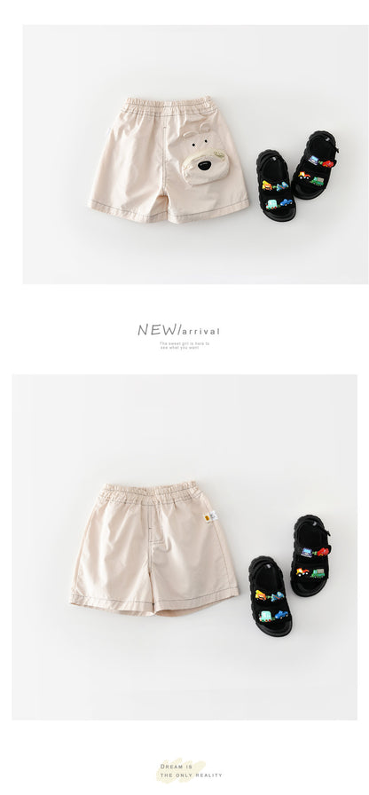Playful Animal Pocket Shorts コットン ショートパンツ【mh0012862】