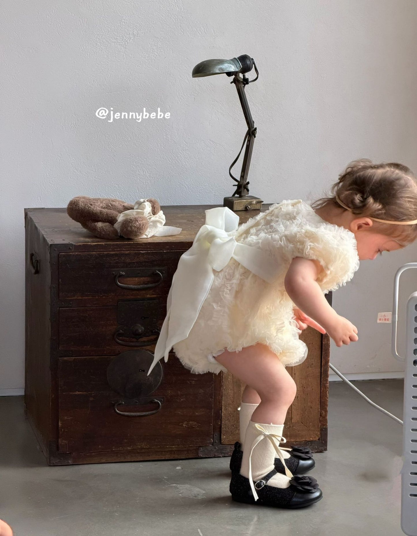 Tulle Ruffle Romper Dress チュール フリル ロンパース ワンピース【mh0012531】