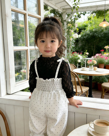 Polka Dot Baby Jumpsuit ドット柄 サロペット【mh0012504】