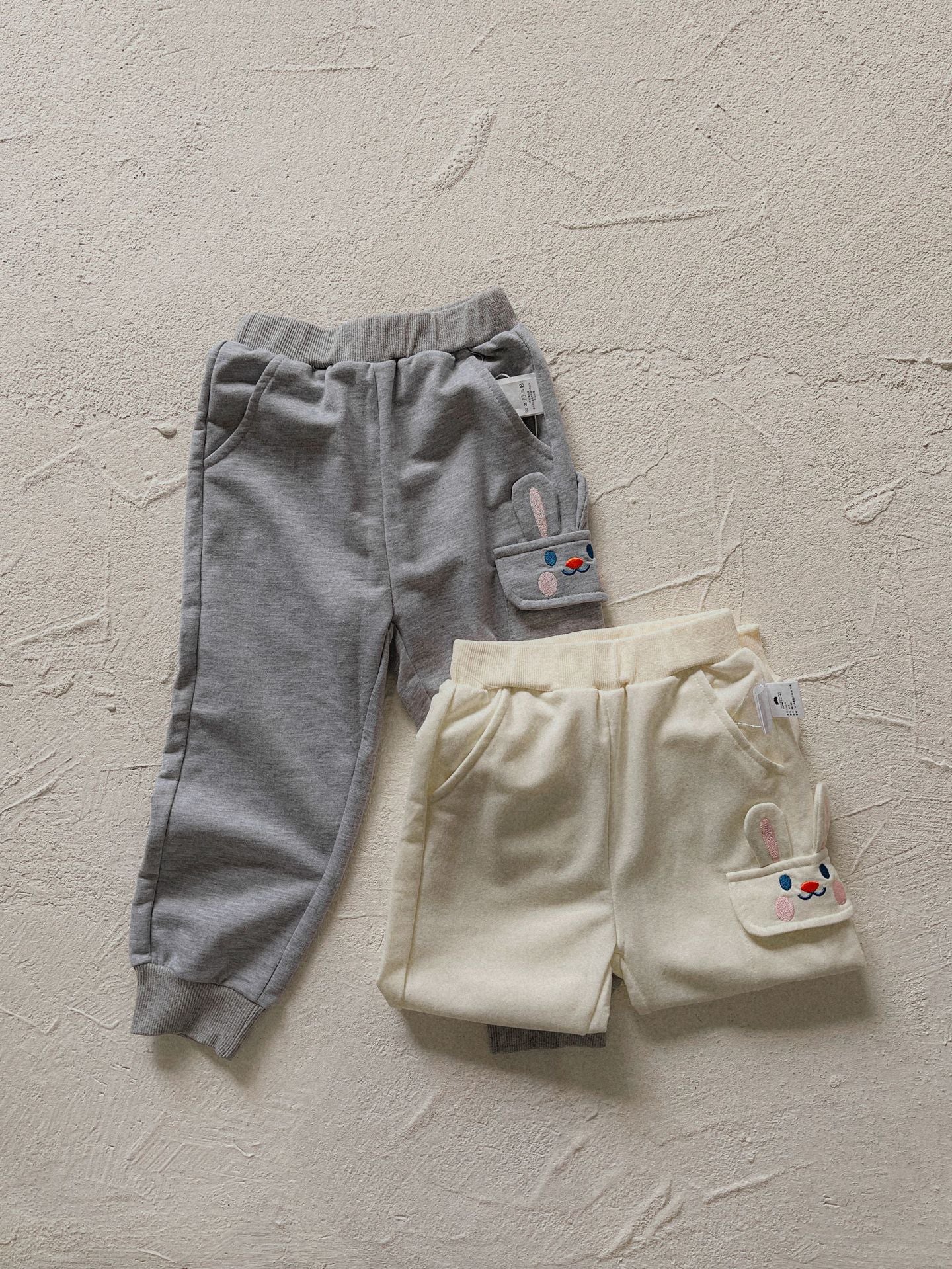 Rabbit Patch Pocket Sweatpants Animal Jogger Pants [mh0012637]