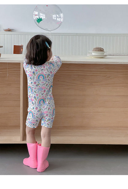 Long Sleeve UV Protection One-piece Swimsuit [mh0012580]