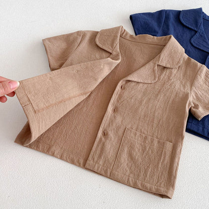 Open Collar Shirt & Shorts Set オープンカラー 半袖 セットアップ【mh0012723】
