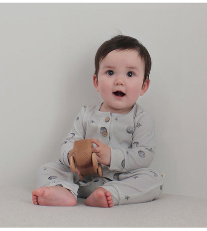 長袖ジャンプスーツ アニマルプリント ロンパース【mh0011725】