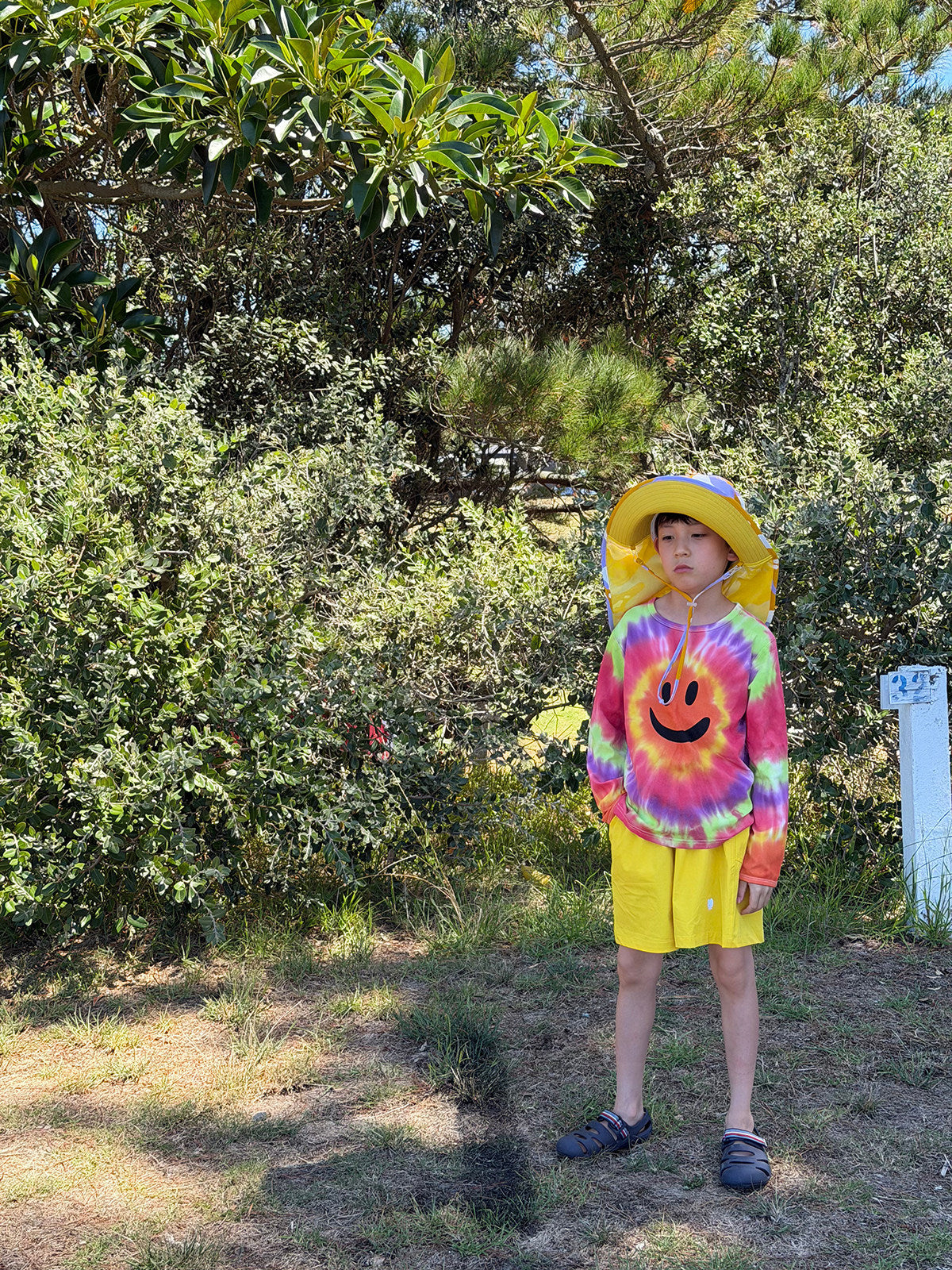 yummy&rocky | Tie Dye Smiley Cotton Long Sleeve T-Shirt [mh0020168]