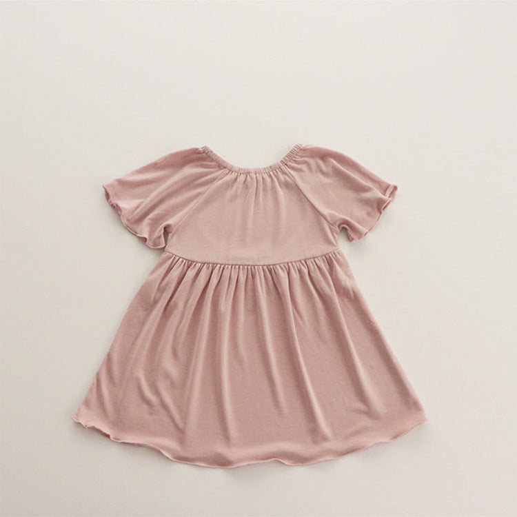 Soft Modal Flare Sleeve Dress [mh0012625]