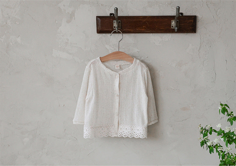 Lace Point Cardigan 透かし編み カーディガン【mh0012977】