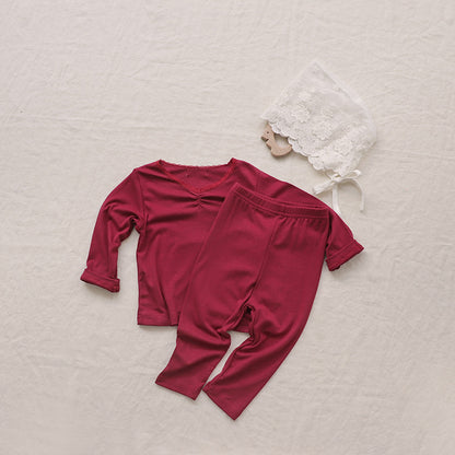 Lace Collar Loungewear Set レース襟 ルームウェア セットアップ【mh0012691】