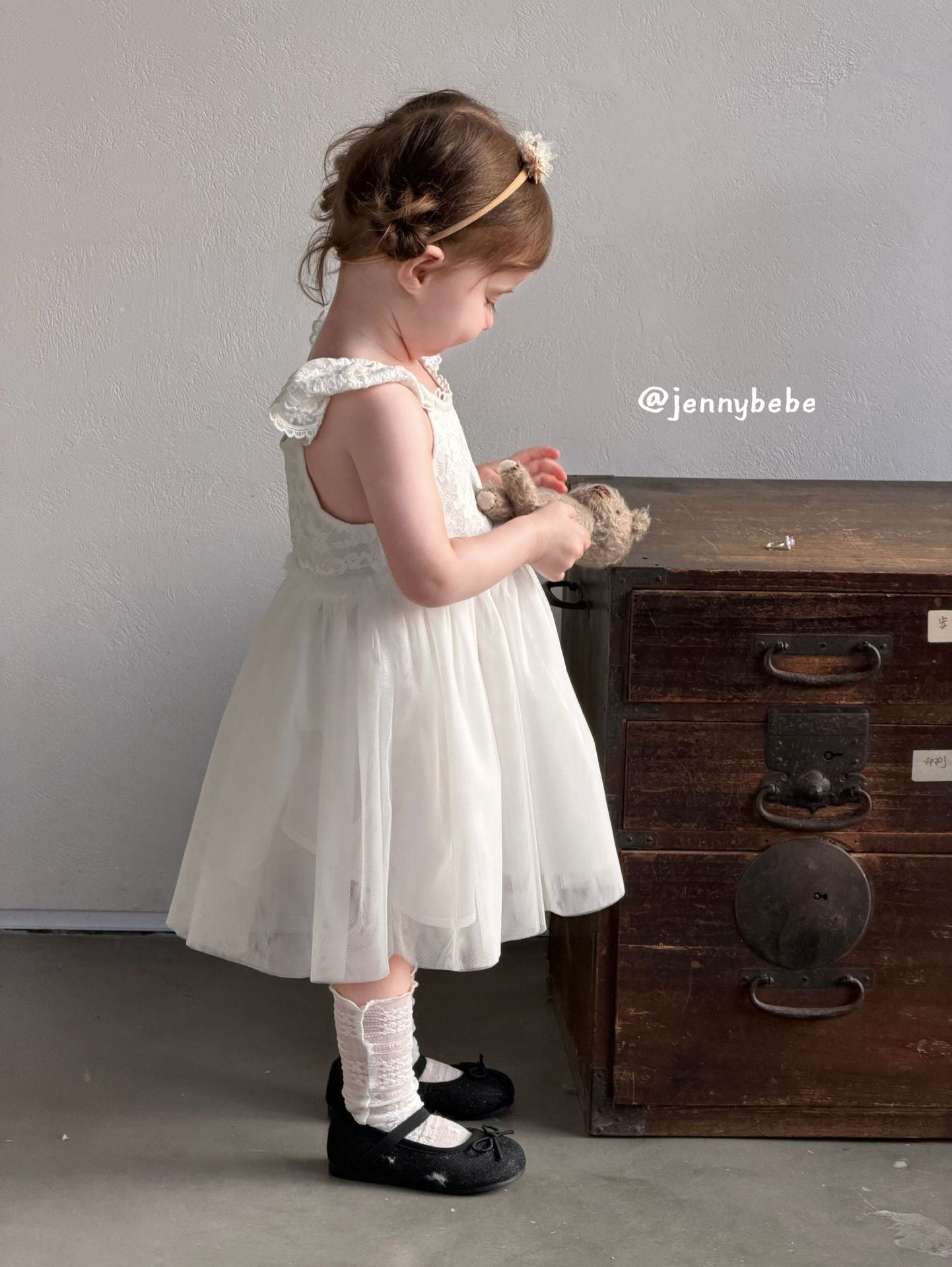 Lace Tulle Princess Dress レース チュール ワンピース【mh0012558】
