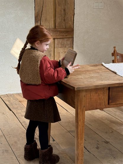 ジャケット 中綿 ボア襟 ダッフル風 トグルボタン ショート丈 アウター【mh0011615】