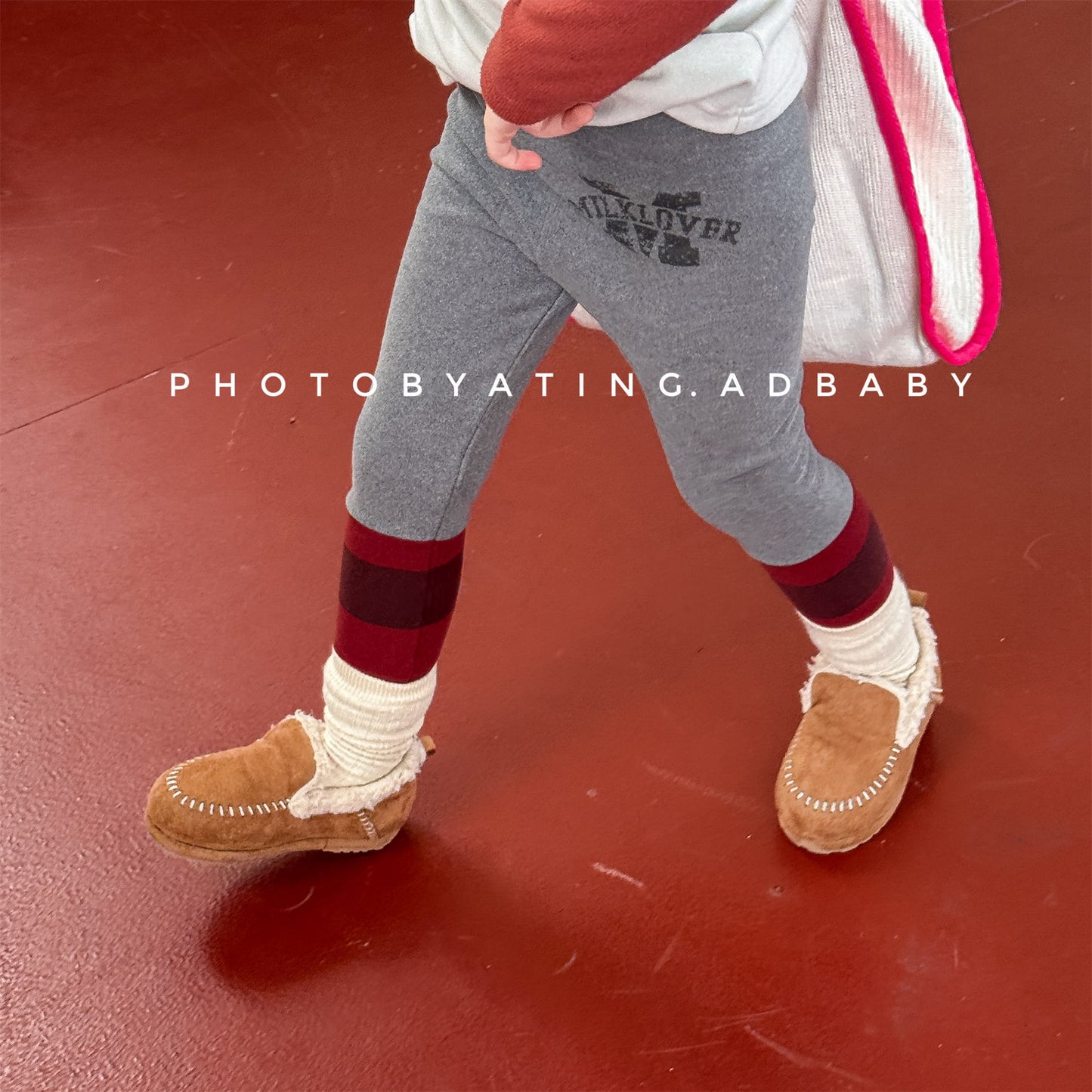 レギンスパンツ 裏起毛 バイカラー ドッキング リブ ボトムス【mh0011609】