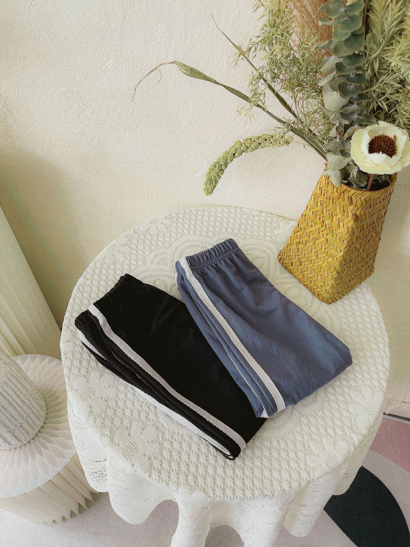 Side Stripe Cotton Sweatpants サイドライン ジョガーパンツ【mh0012636】