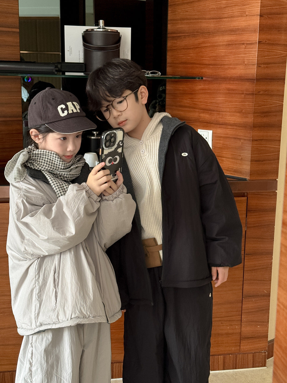 セットアップ キッズ 中綿 厚手 キルティング スタンドカラー カジュアル【mh0011675】