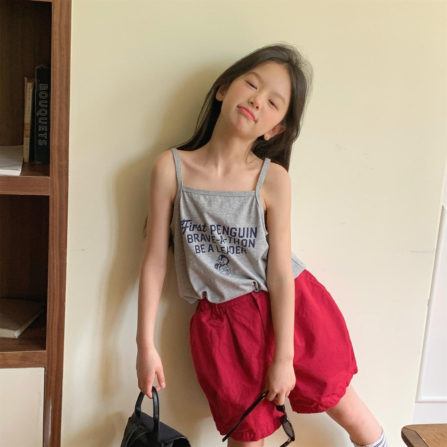 Pennant Patch Graphic Cotton Shorts ワッペン ショートパンツ【mh0012650】