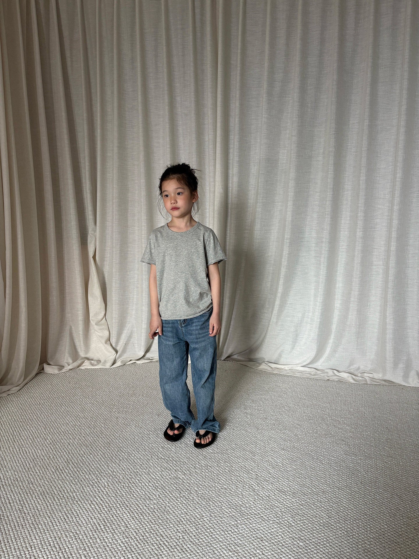 yummy&rocky | Cotton Raw Edge T-shirt コットン 半袖Tシャツ【mh0020174】