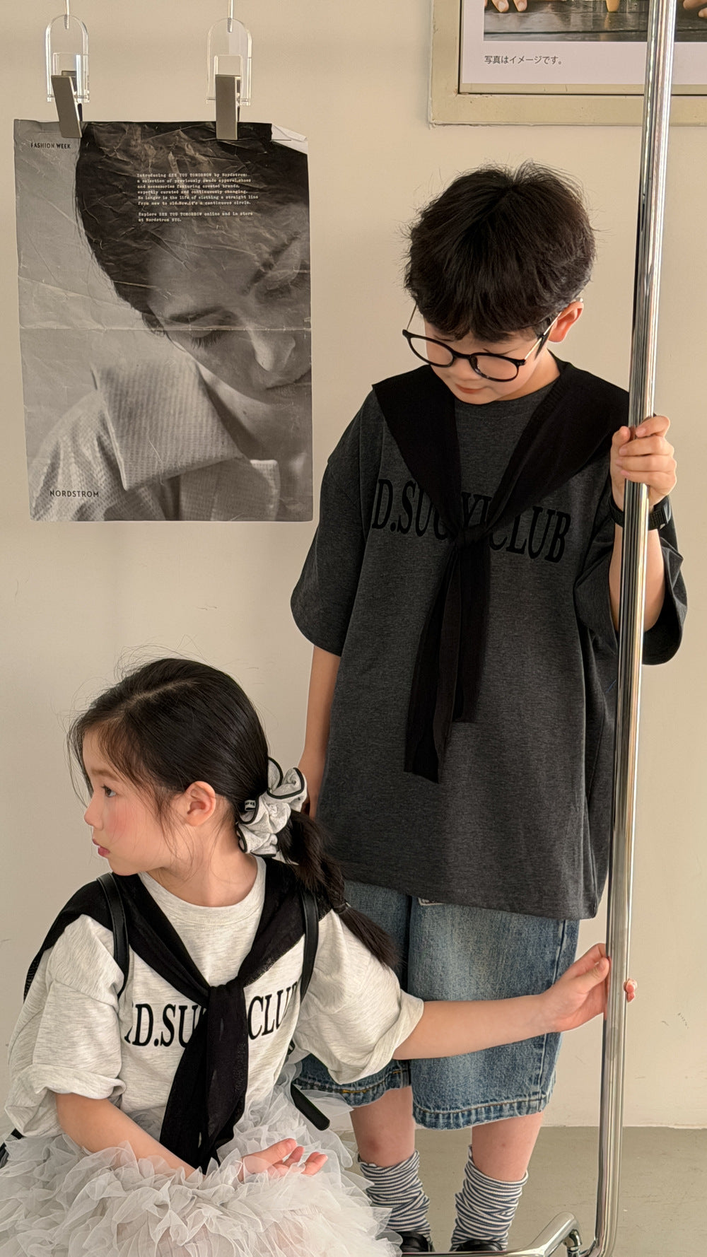 Letter Print Cotton T-shirt レター プリント 半袖Tシャツ【mh0012519】