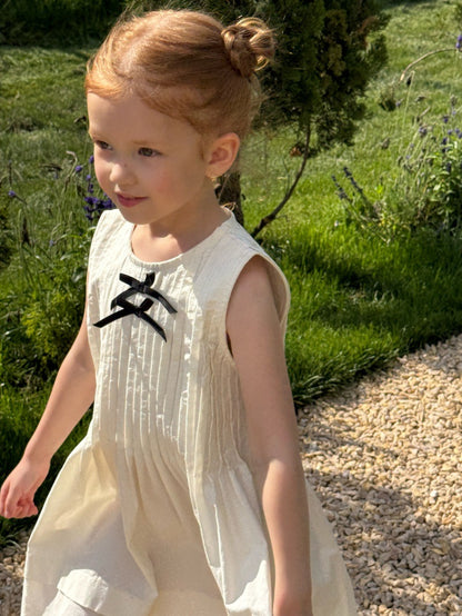 Sleeveless Pleated Princess Dress ピンタック ノースリーブワンピース【mh0013248】