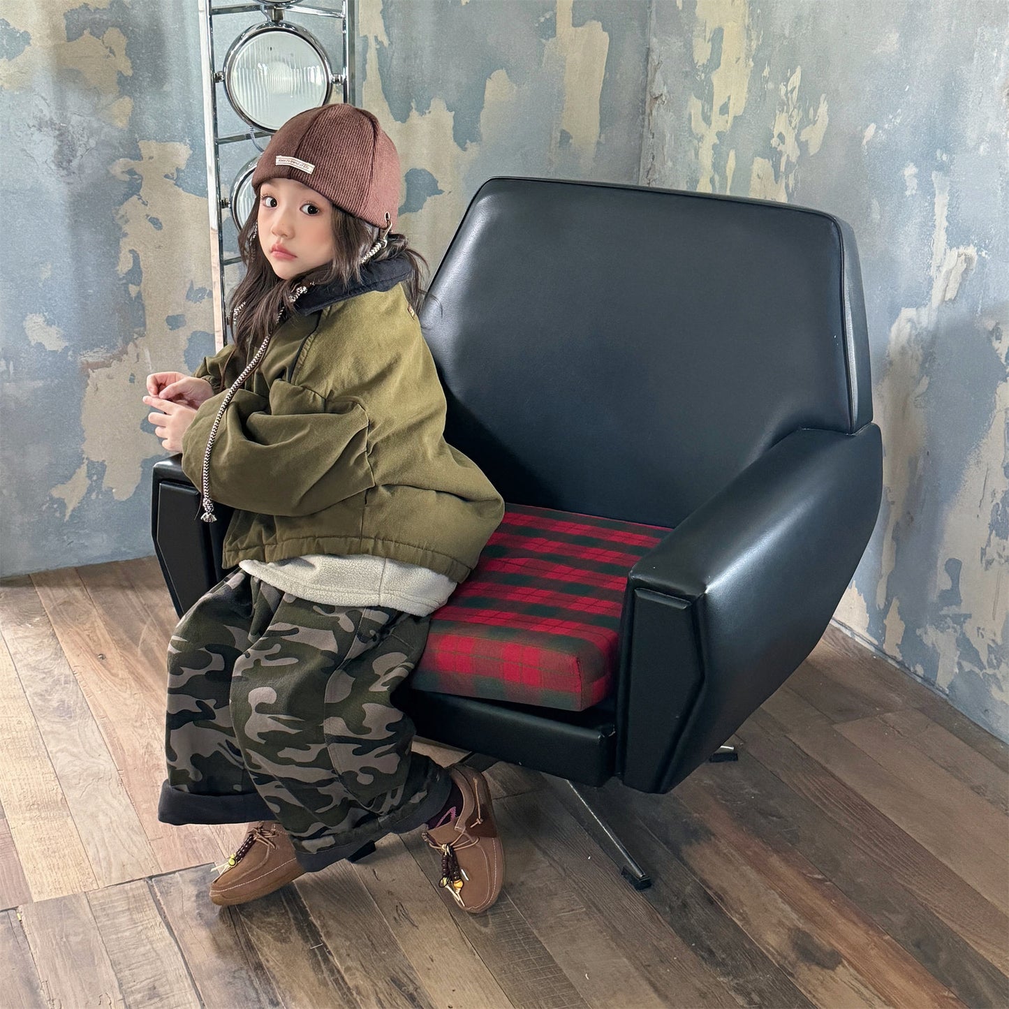 ジャケット 中綿 ボア裏地 ワークテイスト ストリート カジュアル アウター【mh0011604】