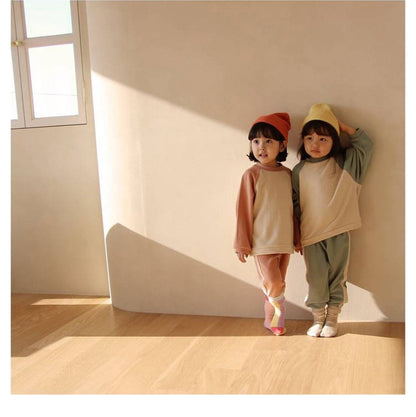 Color Block Sweatshirt & Pants Set バイカラー スウェット セットアップ【mh0012683】