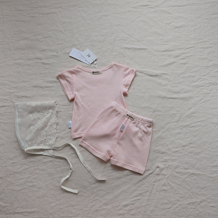 Mesh Cotton Short Set 半袖 パジャマ セット【mh0012607】