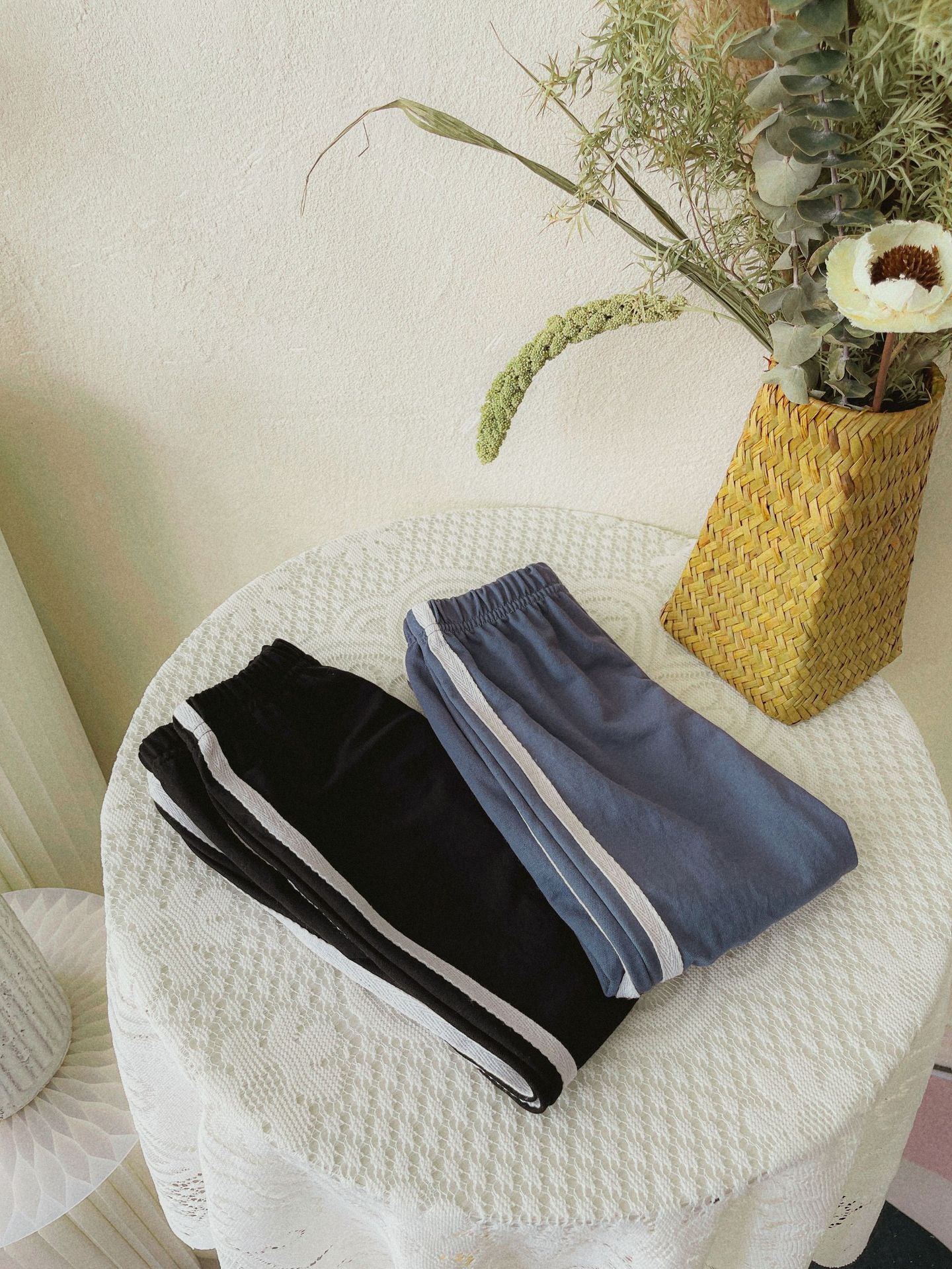 Side Stripe Cotton Sweatpants サイドライン ジョガーパンツ【mh0012636】
