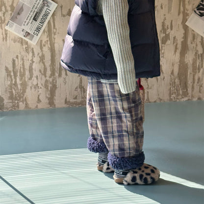 コーデュロイパンツ 裏ボア 裾ボア ゆったり ワイドパンツ ボトムス【mh0011606】