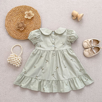 Floral Ruffle Sleeveless Romper フリル ノースリーブ ロンパース【mh0013165】