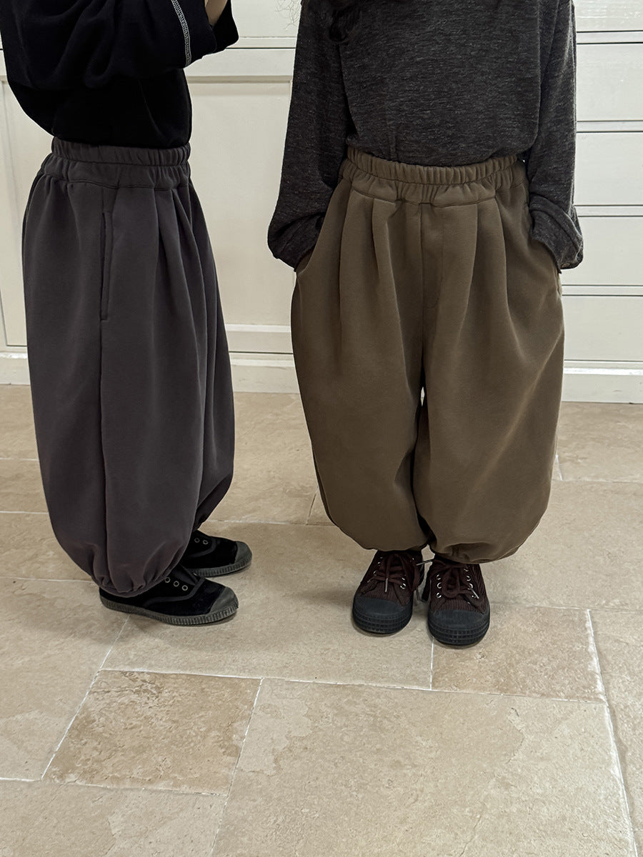 Kids' Pleated Sweat Balloon Long Pants [mh0014784]