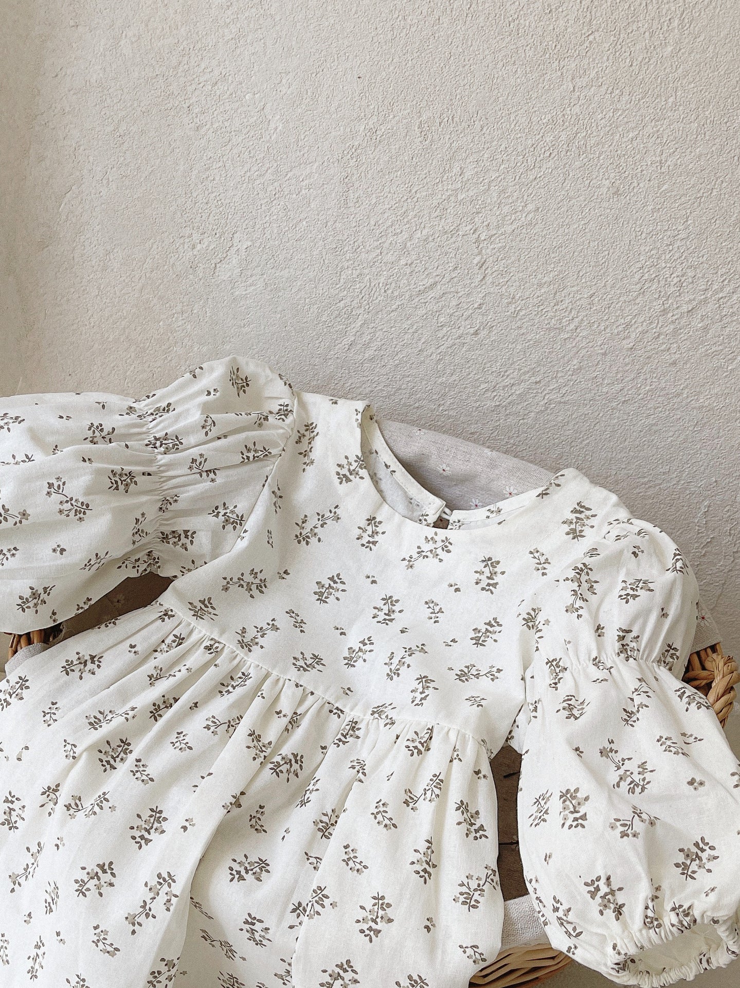 Floral Long Sleeve Dress 小花柄 長袖 ワンピース【mh0012688】