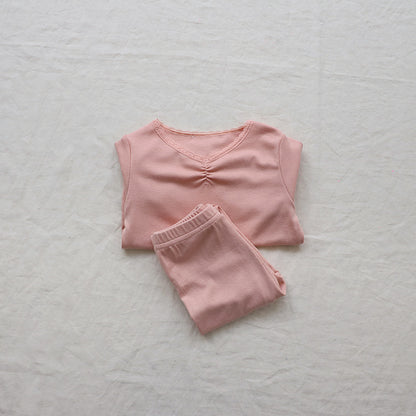 Lace Collar Loungewear Set レース襟 ルームウェア セットアップ【mh0012691】